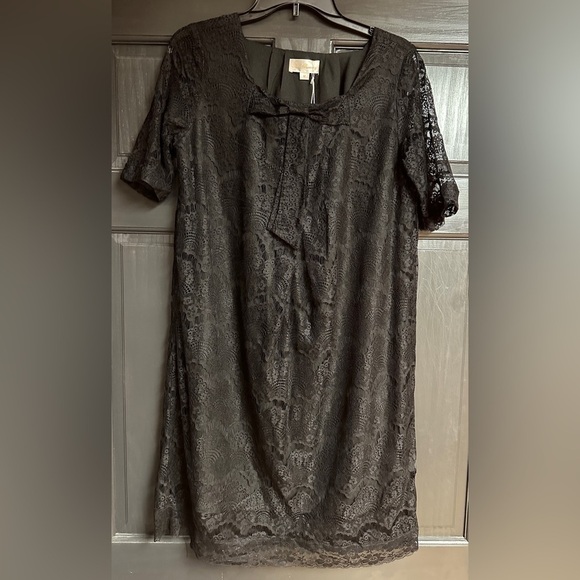 Sweet Mommy Maternity Dresses & Skirts - NWT Sweet Mommy Maternity Dress Short Sleeve Black Lace Lined Knee Length Size M